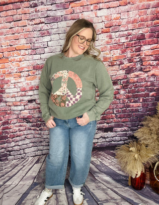 Boho Bliss Peace Sweatshirt