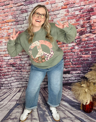 Boho Bliss Peace Sweatshirt